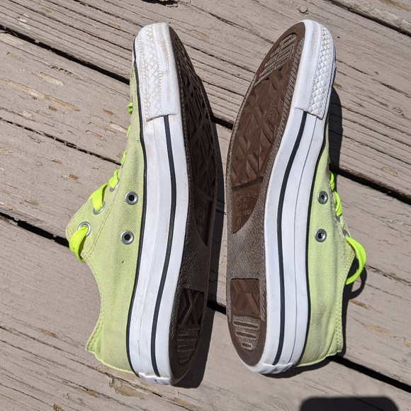 Y2K Vintage Unisex Neon Green Converse All Stars - Picture 4 of 11